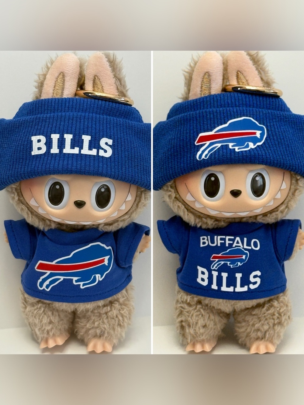 Buffalo Bills Labubu tee with Knit Beanie outfit
